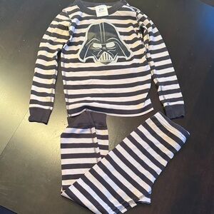 Star Wars Black and White Striped Pajama Set